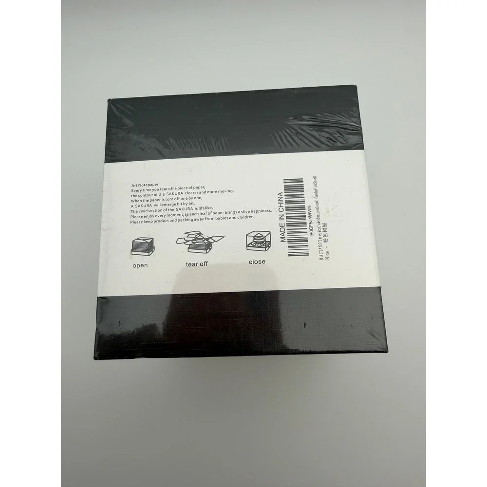 MACTANO Sakura 2024 3D Memo Pad Art Notepaper Cherry Blossom Tree Pink T0605